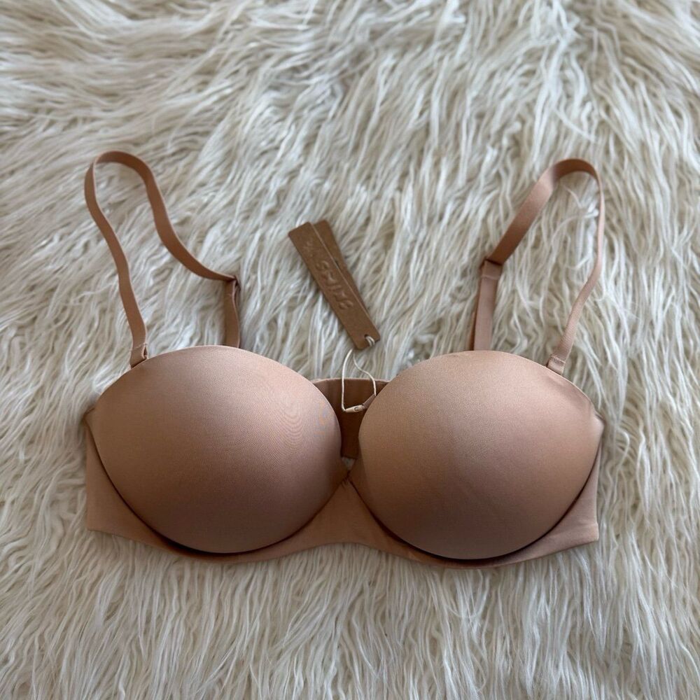 Skims Ultimate Push Up Strapless Bra Clay Size 34D